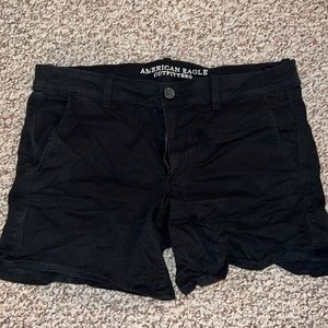American Eagle Twill Midi Shorts